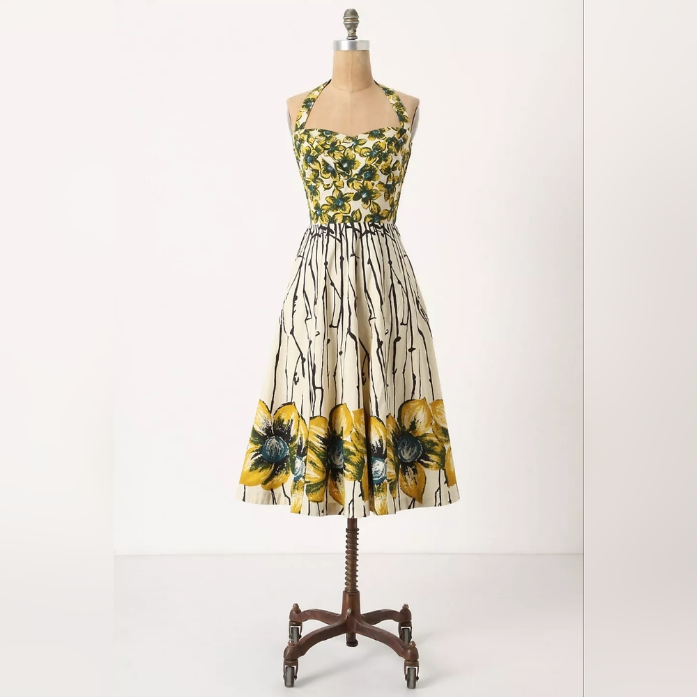 Anthropologie Burgeoning Hypericum Dress size 0